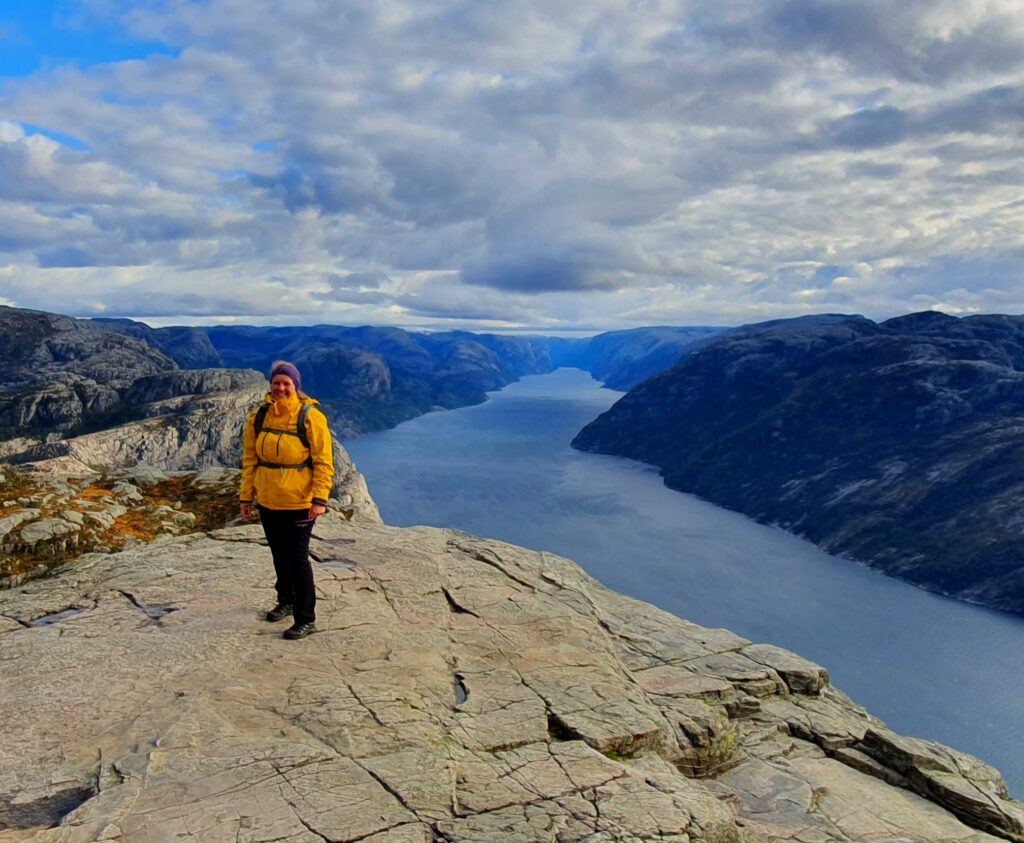 Hiking Pulpit Rock in Norway