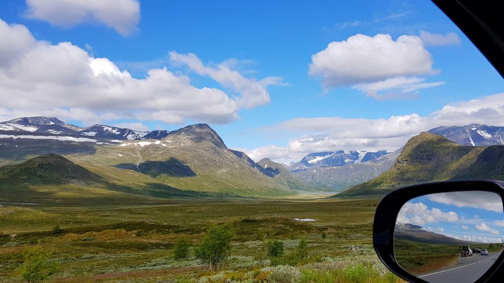 Summer road trip in Norway across Valdresflya plateau
